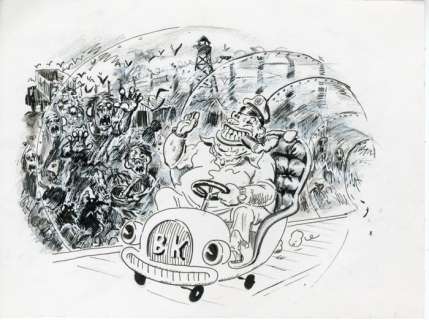 Winshluss - 1 Original drawing - Monsieur Ferraille - 2001 | Catawiki