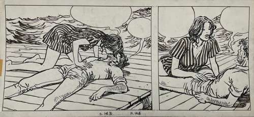 Manara, Milo - 1 Original strip - Le Déclic 2 - 1991 | Catawiki