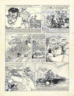 Olivier Vatine | Planche originale n°39 - Nao - Aquablue | Daniel Maghen