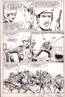 Herb Trimpe, Larry Hama - Gi Joe Special Missions #17 P.16 - Grenade Launcher Action - Art By Herbe Trimpe (Pencils) And Larry Hama (Inks) - Signed By Trimpe - 11X17 - 1989