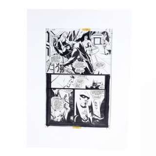 DC Comics - J.W. Rinzler Collection: John Dell-Signed Matted JLA No. 15 P. 5 by Howard Porter and Dell | Propstore