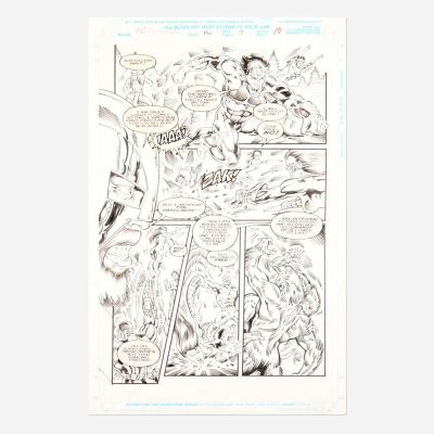 Dario Carrasco, Jr. and Ian Akin, Alpha Flight #130 Story Page 7 Original Art (Marvel Comics, 1994) | Landry Pop Auctions