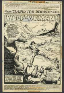 John Buscema - CONAN THE BARBARIAN (1970-93) #49 Splash Page | ComicConnect