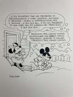Ziche, Silvia - 1 Original page - Topolino - Propositi per l’anno Nuovo | Catawiki