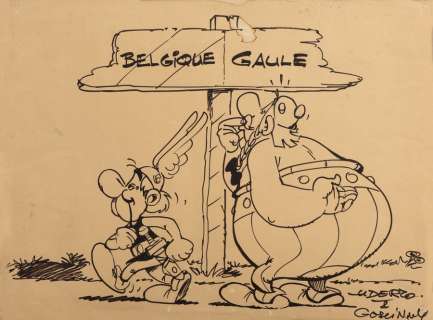 Uderzo | Astérix, illustration au feutre sur papier… | Millon
