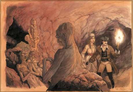 Luigi Critone - Couverture originale - La Tombe d‘un dieu - Le Scorpion