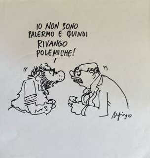 Staino, Sergioi - 9 Original drawing - Linus, Satira Politica | Catawiki