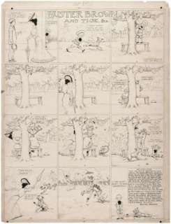 â€œBUSTER BROWN AND TIGEâ€ 1905 SUNDAY PAGE ORIGINAL ART BY R.F. OUTCAULT. | Hake’s