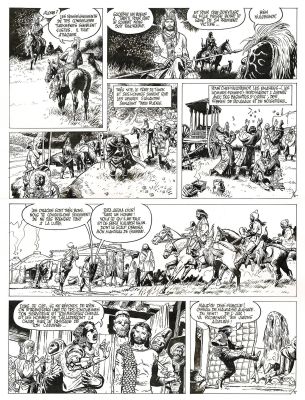 Franz | Poupée d’ivoire, Le tombeau Scythe, planche originale à l’encre de chine. | Septimus