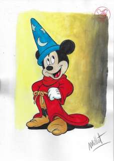 Millet - 1 Watercolour - Mickey Mouse - Vintage Style | Catawiki