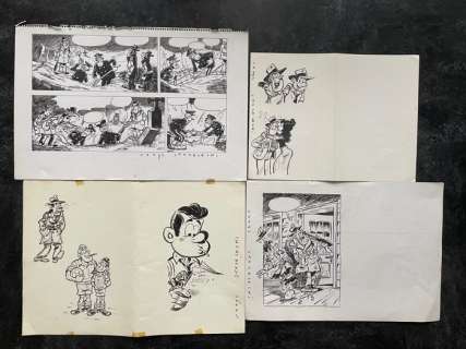 Strzelecki, Caryl - 4 Original drawing - Sammy - Bodyguards and draculants | Catawiki