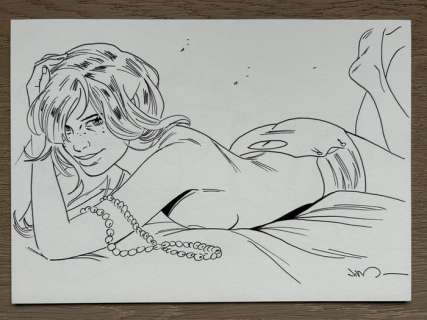 Jim - 1 Original drawing - Une nuit à Rome - Marie - 2016 | Catawiki