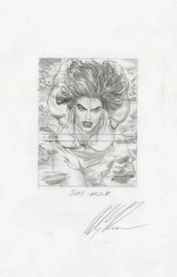Alex Ross | She Hulk Sketch | Alex Ross