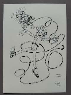 Yoann - 1 Original drawing - Spirou et Fantasio - Spirou et le Marsupilami - 2019 | Catawiki