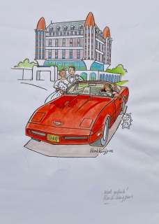 Kuijpers, Henk - 1 Original colour drawing - Franka - Veel geluk! - 1993 | Catawiki
