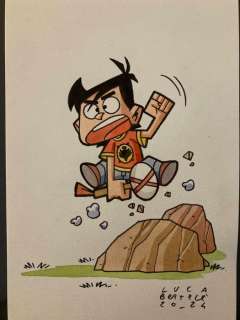 Bertelè, Luca - 1 Original colour drawing - Zagor - Bonelli Kids - 2024 | Catawiki