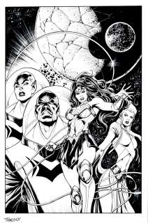 Tom Derenick - Wonder Woman Giant #7 Cover (Wonder Woman, Princess Sibella, & the Evil Light Lords!) 2019