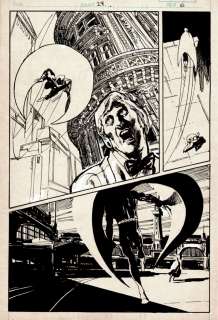 Sienkiewicz, Bill - MOON KNIGHT #24 Half Splash | ComicConnect