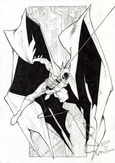 Sergi Domenech - 1 Œuvre d’encre originale - Batman: Tribute to Todd McFarlane - Hand Signed | Catawiki
