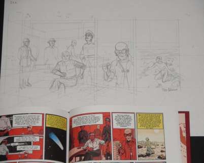 Benoit, Ted | original study in pencil 1st strip (p.41) plate 39  - Blake and Mortimer  - L’étrange rendez-vous (2001) | Catawiki