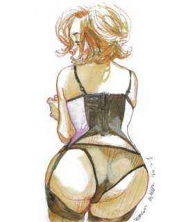 Sergio Bleda - Pin-Up Back View – Hand Signed | Catawiki