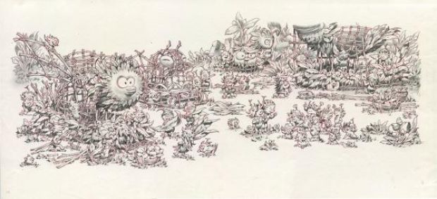 Stan Manoukian | Illustration originale - Monstre est timide - Monstre | Daniel Maghen