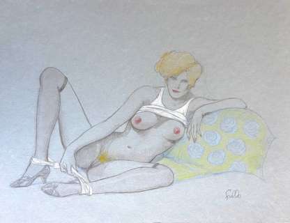 Frollo, Leone - 1 Original drawing - Pin Up | Catawiki