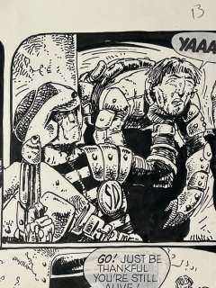 Ezquerra, Carlos - 1 Original page - Strontium Dog - The Moses Incident- Shootout at the Zitch Zaloon - 1983 | Catawiki