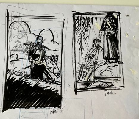 Hub - 1 Original preliminary drawing - ....Okko | Catawiki