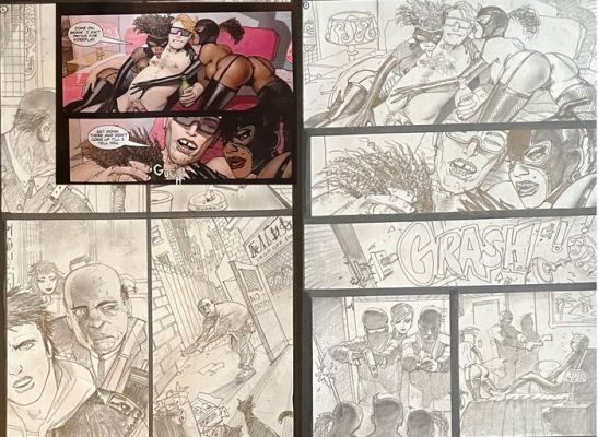 Simon Bisley - SEXY pages - 2 Original page - 13 Coins - #2 | Catawiki