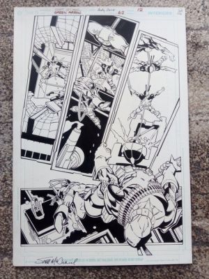 Scott Mcdaniel - 1 Original page - green lantern : deathstroke | Catawiki