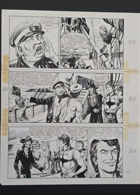 Gallieno, Ferri - 1 Original page - Zagor n.97 - "Oceano" | Catawiki