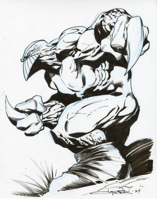 Aaron Lopresti | THE MAXX sketch | Aaron Lopresti