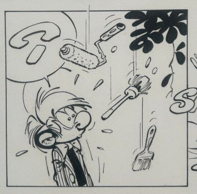 Seron, Pierre - 1 Original page - Les Petits Hommes et mini-gagagags - T25 - page 15 - 1989 | Catawiki