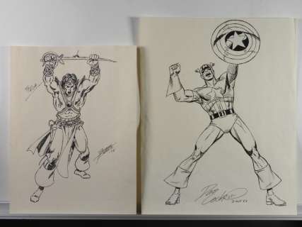 Dave Cockrum George Perez Original Art Group | Bruneau & Co. Auctioneers