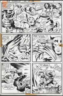 Jack Kirby Mike Royer - Mister Miracle #13 Pg 7 (Dc, 1973) Big Barda Action
