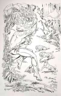 Cheret André ?Rahan... | CHERET André ?Rahan sur une liane affrontant les... | Vermot et Associés