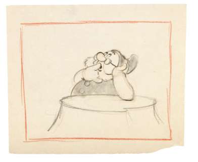 "SNOW WHITE AND THE SEVEN DWARFS" ORIGINAL STORYBOARD ART LOT FEATURING DOC. | Hake’s