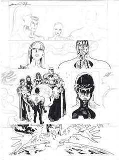 Daniel Acuña - Uncanny X-Men Annual (2009) Pages 10 & 13