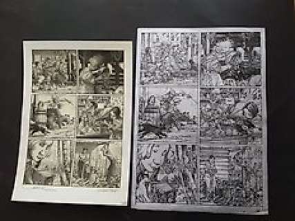 Loisel, Régis / Tripp, Jean-Louis - 2 original plates (p.16)  - General store T7