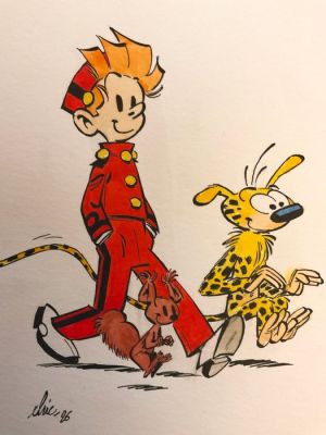 Elric (Dufau, Elric) - 1 Original colour drawing - Spirou et Fantasio - Spirou, Spip et le Marsupilami - 2026 | Catawiki