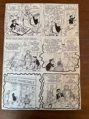 Pellos, René - 1 Original page - Les Pieds Nickelés
