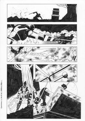 Continue Shopping | GWENPOOL #4 PAGE 16 ORIGINAL PAGE BY STEFANO NESI | Scott’s Collectables