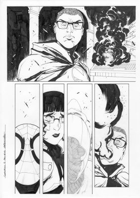 Continue Shopping | GWENPOOL #5 PAGE 10 ORIGINAL PAGE BY STEFANO NESI | Scott’s Collectables
