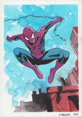 Caracuzzo, Giancarlo - 1 Original colour drawing - Spiderman - 2026 | Catawiki