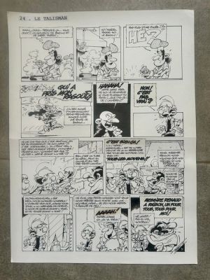 Seron, Pierre - 1 Original page - Les Petits Hommes - T. 43 - Castel Montrigu - page 24 - 2007 | Catawiki