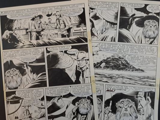 Monti, Nizzi - 2 Original page - Tex - Orme sulla Sabbia | Catawiki