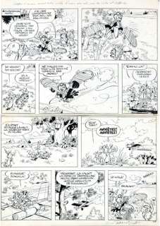 Macherot | Sibylline, planche n°33 Ã  l’encre de Chine de l’… | Banque Dessinée