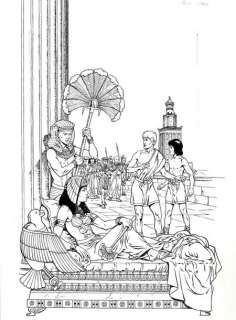 Simon, Christophe (1974) | SIMON, Christophe ALIX, LA TRILOGIE CLEOPATRE. Encre de Chine pour la | Coutau Bégarie