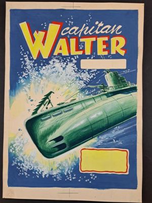 Giovannini, Ruggero - 1 Original cover - Capitan Walter: Il Sottomarino Fantasma - 1953 | Catawiki